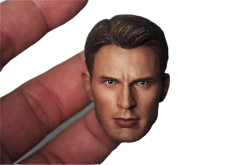 RTYBCDE 1/6 Maßstab männliche Kopf-Skulptur, europäischer starker Mann Kopf geschnitzt für 12-Zoll männliche Soldaten Action-Figuren-Sammlung (Q) von RTYBCDE