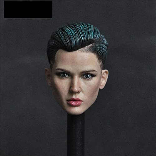 RTYBCDE 1/6 Maßstab weibliche Agenten-Kopf-Skulptur, Ruby Rose schöne Mädchen Kopf geschnitzt für 12-Zoll Soldaten Action-Figuren-Körper (A) von RTYBCDE