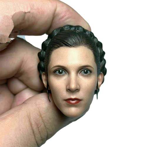 RTYBCDE 1/6 Maßstab weibliche Kopf-Skulptur, europäische Prinzessin Leia Mädchen Kopf geschnitzt für 12-Zoll Phicen TBLeague JO Action-Figuren-Körper-Puppen (B) von RTYBCDE