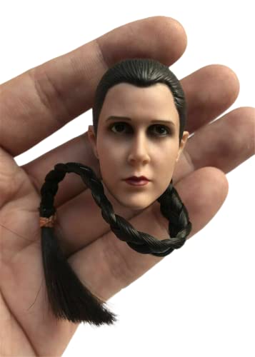 RTYBCDE 1/6 Maßstab weibliche Kopf-Skulptur, europäische Prinzessin Leia Mädchen Kopf geschnitzt für 12-Zoll Phicen TBLeague JO Action-Figuren-Körper-Puppen (C) von RTYBCDE