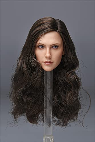 RTYBCDE 1/6 Maßstab weibliche Kopf-Skulptur, europäisches Mädchen Gal Gadot geschnitzter Kopf für 12-Zoll weibliche Action-Figuren-Körper (A) von RTYBCDE