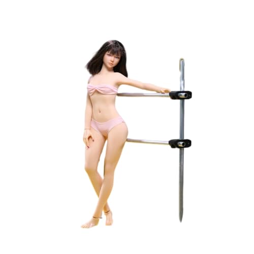 RTYBCDE 1/6 Maßstab weiblicher Körper, Junge Mädchen, schmale Schultern, Kleiner Busen, superflexibel, Nahtlose Action-Figuren-Körper mit abnehmbaren Füßen-Sammlung (JOQ-19B-BS01 gebräunte Haut) von RTYBCDE