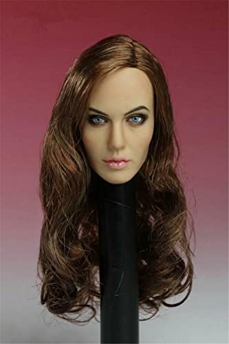 RTYBCDE 1/6 Weibliche Kopfskulptur, Angelina Jolie, europäische Frau, geschnitzt für 12-Zoll-Phicen-TBLeague-Aktionfigur-Puppenkörper (A) von RTYBCDE