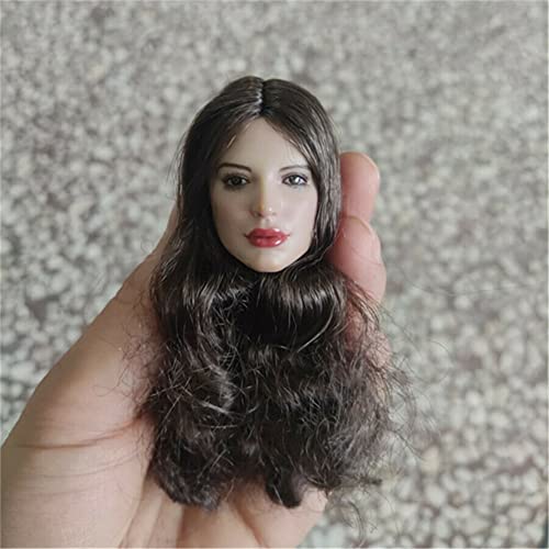 RTYBCDE 1/6 Weibliche Kopfskulptur, Europäische Frau, geschnitzt für 12-Zoll-weibliche Aktionfigur-Puppenkörper-Sammlung (B) von RTYBCDE
