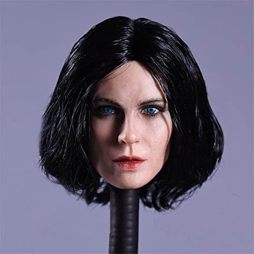 RTYBCDE 1/6 Weibliche Kopfskulptur, Europäische Frau, geschnitzt für 12-Zoll-weibliche Aktionfigur-Puppenkörper-Sammlung (C) von RTYBCDE