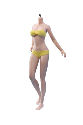 RTYBCDE 1/6 weiblicher Körper, TBLeague 12 Zoll weiblicher superflexibler mittlerer Busen Nahtloser Action-Figuren-Körper-Puppe mit abnehmbaren Füßen (S48A Blasses Haut ohne Kopf) von RTYBCDE