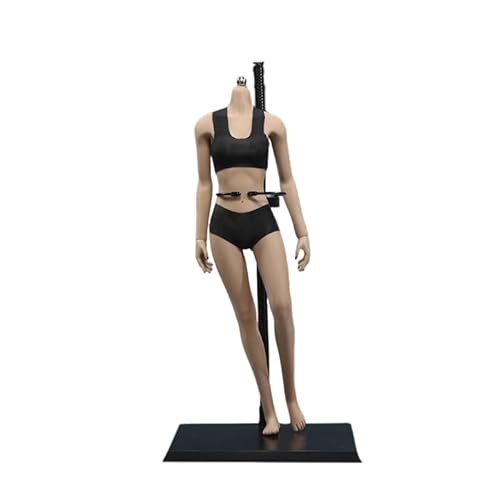 RTYBCDE JIAOUDOLL 1/6 weiblicher Körper, 12 Zoll, asiatisch, flexibel, nahtlos, schmale Schultern, mittlerer Busen, Nicht abnehmbare Füße, gebräunte Haut (JOQ-06C KT004) von RTYBCDE