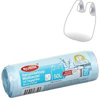 RUBIN Müllbeutel Geruchsstopp 50,0 l blau, 20 St. von RUBIN