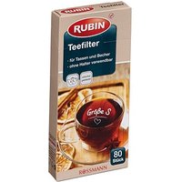 RUBIN Teefilter, 80 St. von RUBIN