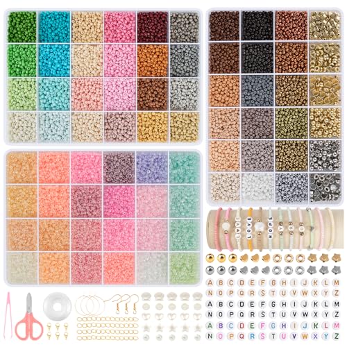 RUBY 36000+ Perlen für Armbänder, 3mm 66 Farbe Glasperlen Set Armbänder Selber Machen Armband Perlen mit Buchstabenperlen, Schmuck Herstellung Charm Kit Geschenke, Partys, Feiertage, Geburtstage usw RUBY 36000+ Perlen für Armbänder, 3mm 66 Farbe Glasperlen Set Armbänder Selber Machen Armband Perlen mit Buchstabenperlen, Schmuck Herstellung Charm Kit Geschenke, Partys, Feiertage, Geburtstage usw von RUBY