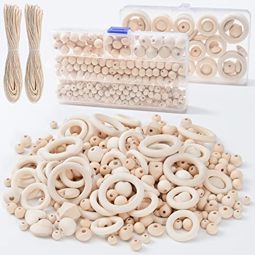 RUBY 416 Stück Holzperlen Makramee Set Holzringe zum Basteln Holzkugeln mit Loch Kit Enthält 372 Holzperlen Natur,42 Holzringe Makramee Zubehör für DIY Schmuck Herstellung RUBY 416 Stück Holzperlen Makramee Set Holzringe zum Basteln Holzkugeln mit Loch Kit Enthält 372 Holzperlen Natur,42 Holzringe Makramee Zubehör für DIY Schmuck Herstellung von RUBY