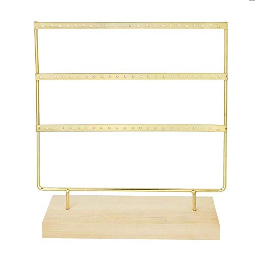 RUBY - Schmuck-Organizer, 60 Löcher Holz- und Metallohrring-Display, Vintage-Schmuckschatulle, Schmuck-Organizer, Juwelier-Ohrringe 25.5x22.5cm RUBY - Schmuck-Organizer, 60 Löcher Holz- und Metallohrring-Display, Vintage-Schmuckschatulle, Schmuck-Organizer, Juwelier-Ohrringe 25.5x22.5cm von RUBY