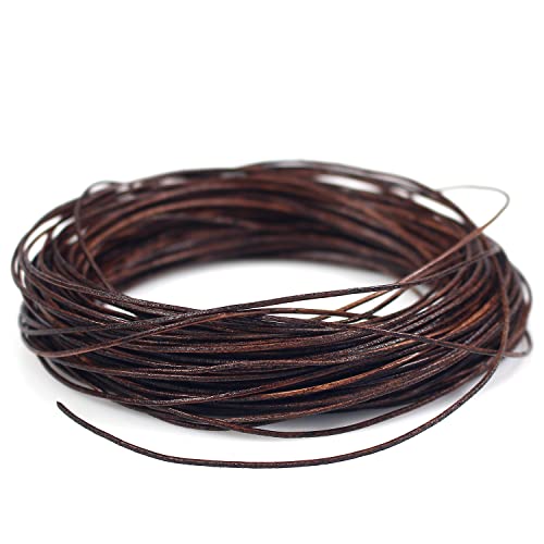 RUBY ca.20m x 1mm Echtes Lederband Lederriemen,Classic Lederband Kette,Lederbänder für Ketten,Lederschnur für DIY-Schmuck Wie Armbänder,Halsketten und Uhrenarmbänder RUBY ca.20m x 1mm Echtes Lederband Lederriemen,Classic Lederband Kette,Lederbänder für Ketten,Lederschnur für DIY-Schmuck Wie Armbänder,Halsketten und Uhrenarmbänder von RUBY