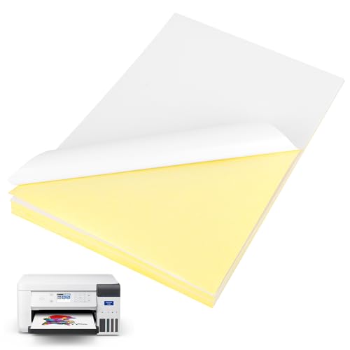 RUCUDIM Etiketten Selbstklebend Bedruckbar 50 Blatt A4 Sticker Papier zum Bedrucken, Klebeetiketten für Bürobedarf Laser Tintenstrahldruck (290 x 210mm) von RUCUDIM