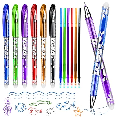 RUCUDIM Radierbare Gelstifte Stifte 0.5mm Wegradierbare Erasable Pen Radierbarer Kugelschreiber Tintenroller Radierstifte Friction Bunt Löschbare mit 30 Minen und 2 Radiergummis für Schulen, Büros RUCUDIM Radierbare Gelstifte Stifte 0.5mm Wegradierbare Erasable Pen Radierbarer Kugelschreiber Tintenroller Radierstifte Friction Bunt Löschbare mit 30 Minen und 2 Radiergummis für Schulen, Büros von RUCUDIM