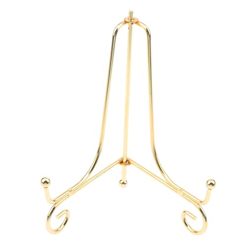 Gold Eisen Display Ständer Handwerk Halterung Buch Halter Foto Sockel Schüssel Gerüst Bild Platte Rack Staffelei Lagerung Dekoration von RUDFUZ
