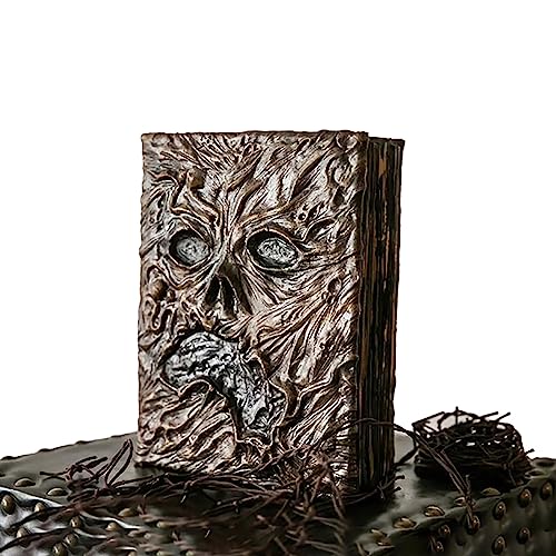 RUDFUZ Necronomicon Dark Magic Book Demon Evil Dead Summon Book Lovecraft Horror Movie Prop Decor Notebook Altar Zeremonie Requisite Buch Wohnzimmer Desktop Dekoration Halloween Geburtstagsgeschenk von RUDFUZ