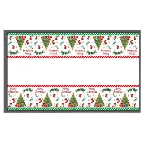 RUDFUZ Weihnachten Rechteckige Tischdecke Einweg Weihnachten Papier Tischdecke für Weihnachten Party Dekoration Liefert Weihnachtsdekorationen Für Zuhause Tischabdeckung von RUDFUZ