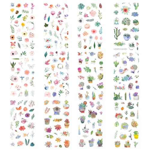 12 Stück Aufkleber, Buchaufkleber, Blumenaufkleber, Vintage-Aufkleber, Scrapbooking-Aufkleber, Naturpflanzenaufkleber für die Kartenherstellung, Journaling, Wasserflaschen, DIY-Basteldekoration 12 Stück Aufkleber, Buchaufkleber, Blumenaufkleber, Vintage-Aufkleber, Scrapbooking-Aufkleber, Naturpflanzenaufkleber für die Kartenherstellung, Journaling, Wasserflaschen, DIY-Basteldekoration von RUGBOL