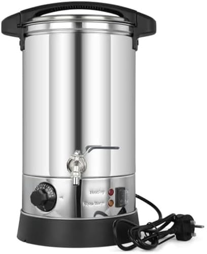RUGPDA Kerzenherstellungs-Set, elektrischer Wachsschmelzer, große kommerzielle Kerzenhersteller-Maschine mit Ausgießer und Temperaturregelung (Größe: 15 l) von RUGPDA