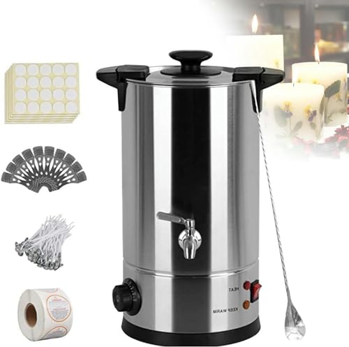 RUGPDA Kommerzielle Kerzenhersteller-Maschine, 1800 W, elektrische Wachsschmelzmaschine, Kerzenzubehör-Set für Erwachsene und Anfänger, DIY-Geschenk für Damen und Herren, für Eiswachs/Gelee-Wachs RUGPDA Kommerzielle Kerzenhersteller-Maschine, 1800 W, elektrische Wachsschmelzmaschine, Kerzenzubehör-Set für Erwachsene und Anfänger, DIY-Geschenk für Damen und Herren, für Eiswachs/Gelee-Wachs von RUGPDA