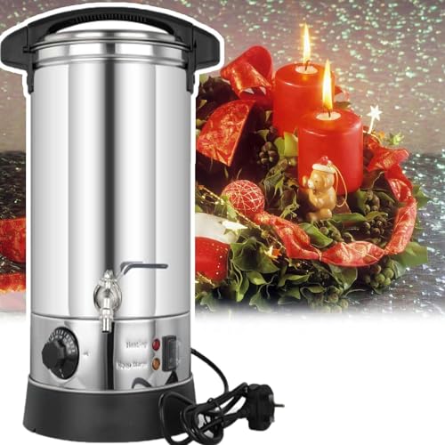 RUGPDA Wachsschmelzgerät für Kerzenherstellung, elektrischer Wachsschmelztopf, mit einfachem Ausguss und Temperaturkontrolle, leicht zu reinigen, für Kerzen, Seife, Creme, Schönheit, Großproduktion von RUGPDA