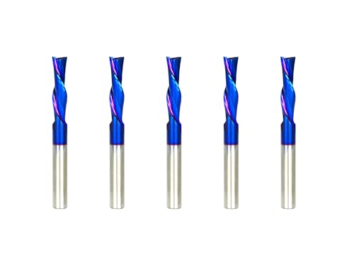 5-teiliges CNC-Fräser-Bit-Set, Vollhartmetall, SupeRun-beschichtet, Spiralgewinde, 6,35 mm Schaft, 6,35 mm Schnittdurchmesser D2130BC 5-teiliges CNC-Fräser-Bit-Set, Vollhartmetall, SupeRun-beschichtet, Spiralgewinde, 6,35 mm Schaft, 6,35 mm Schnittdurchmesser D2130BC von RUHIWORKER FOR INDUSTRIAL USE ONLY