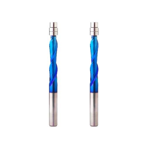 Ruhi UF2130 CNC-Frässtifte, Spiralfräsen-Bits, hochgeschnitten, 6,35 mm Schaft, 0,6 cm x 3,8 cm x 0,6 cm x 3 mm, mit Nanobeschichtung, 2 Stück Ruhi UF2130 CNC-Frässtifte, Spiralfräsen-Bits, hochgeschnitten, 6,35 mm Schaft, 0,6 cm x 3,8 cm x 0,6 cm x 3 mm, mit Nanobeschichtung, 2 Stück von RUHIWORKER FOR INDUSTRIAL USE ONLY