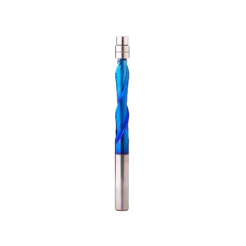 Ruhi UF2130 Spiralfräser-Bits, CNC-Fräser-Bits, hochgeschnitten, 6,35 mm Schaft, 6,3 mm x 3,8 cm x 0,6 cm x 3 mm, mit Nano-Beschichtung für Holzbearbeitung von RUHIWORKER FOR INDUSTRIAL USE ONLY