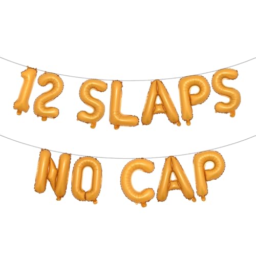 12 mehrfarbige Ballon-Banner ohne Kappe, Partyzubehör zum 12. Geburtstag, Ideen, Geschenke und Dekorationen (12 Klappen ohne Kappe) Orange von RUIANSI