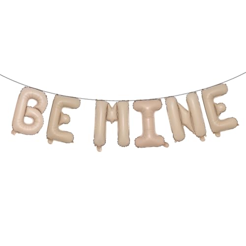 BE Mine Valentine Banner Dekoration Ballon für Galentines Day Bubbly Bar Brautdusche Hochzeit Brautdusche Marry Me Junggesellenabschied Supplies (BE MINE Caramel) von RUIANSI