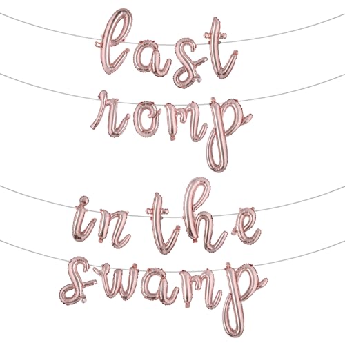 Buchstabenballons – Letzter Rock in the SWAMP 40,6 cm Alphabet-Buchstaben Folienballon Mylar-Ballon Junggesellinnenabschied Banner (L Last Rock in the SWAMP Rose Gold) von RUIANSI