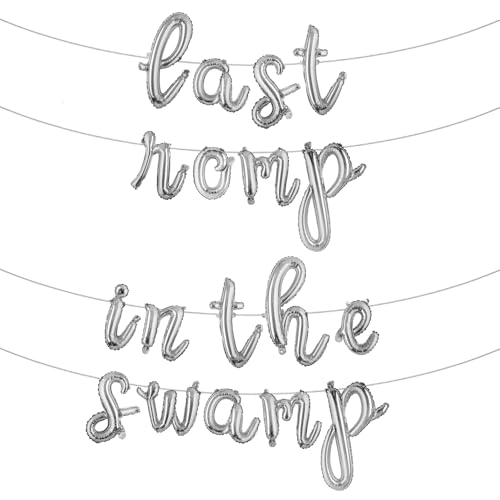 Buchstabenballons – Letzter Rock in the SWAMP 40,6 cm Alphabet-Buchstaben Folienballon Mylar-Ballon Junggesellinnenabschied Banner (L Last Rock in the SWAMP Silber) von RUIANSI