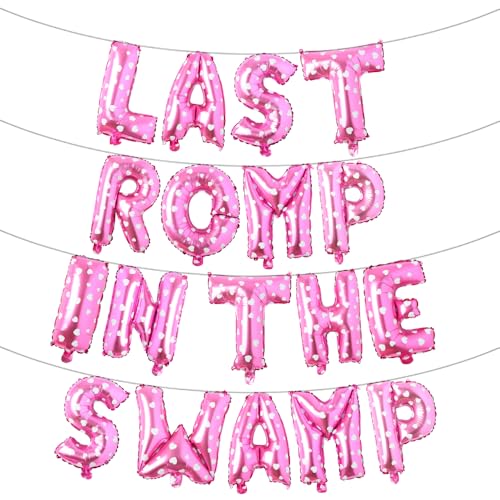 Buchstabenballons – Letzter Rumpf im SWAMP 40,6 cm Alphabet-Buchstaben Folienballon Mylar-Ballon Junggesellinnenabschied Banner (Last Rock in the SWAMP Pink Heart) von RUIANSI