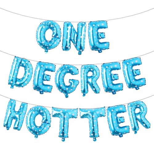 Buchstabenballons – One Degree-Hot 40,6 cm Alphabet-Buchstaben, Folienballon, Abschluss, Party, Banner, College-Zeremonie, Fotoshooting-Hintergrund (One Dege, Hot Blue Star) von RUIANSI