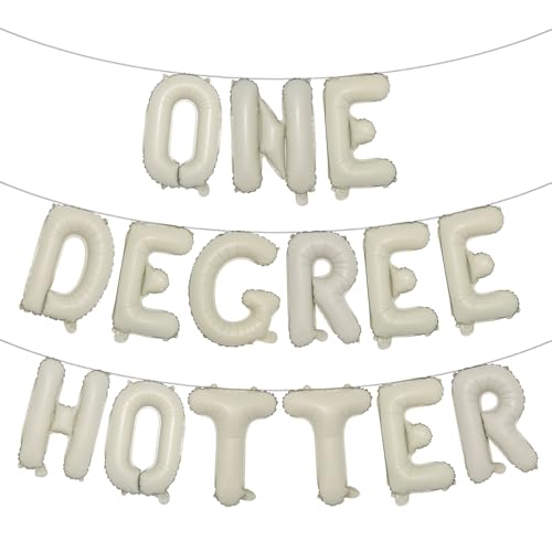 Buchstabenballons – One Degree-Hot 40,6 cm Alphabet-Buchstaben, Folienballon, Abschluss, Party, Banner, College-Zeremonie, Fotoshooting-Hintergrund (One Degree-Hot Cream) von RUIANSI