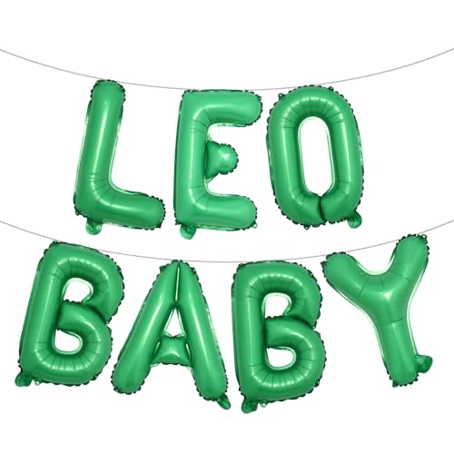 Leo Baby-Geburtstagsparty-Banner, große Löwenenergie, Juli August, Sternzeichen-Horoskop, Astrologie-Bday-Party-Dekorationen, mehrfarbig (Leo Baby Grün) von RUIANSI