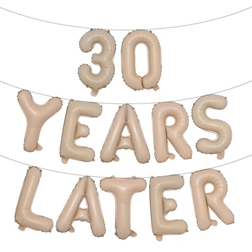 Mehrfarbige Buchstabenballons mit Aufschrift "30 Years Later", 40,6 cm, Partydekoration, Partydekoration, Partyzubehör, 30 Jahre später, Karamellfarben Mehrfarbige Buchstabenballons mit Aufschrift "30 Years Later", 40,6 cm, Partydekoration, Partydekoration, Partyzubehör, 30 Jahre später, Karamellfarben von RUIANSI