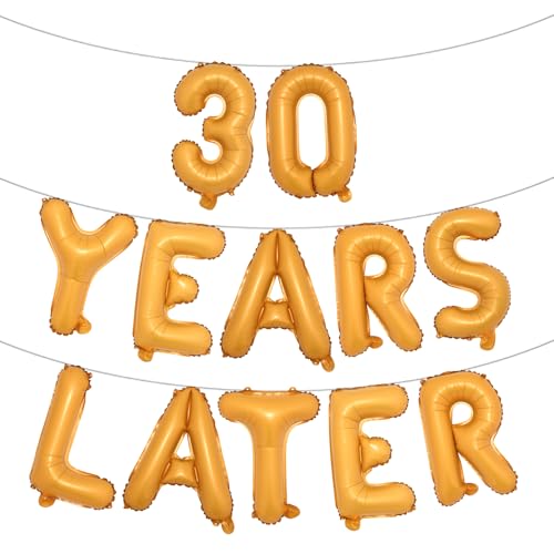 Mehrfarbige Buchstabenballons mit Aufschrift "30 Years Later", 40,6 cm, Partydekoration, Partydekoration, Partyzubehör, 30 Jahre später, orange Mehrfarbige Buchstabenballons mit Aufschrift "30 Years Later", 40,6 cm, Partydekoration, Partydekoration, Partyzubehör, 30 Jahre später, orange von RUIANSI