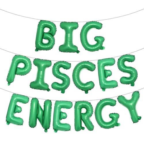 Mehrfarbige große Fische Energieballon-Banner, Geburtstagsparty-Dekoration, Fische Geburtstag, 40,6 cm Buchstaben, 21. Geburtstag, 30. Geburtstag, große Fische und Energie, Grün Mehrfarbige große Fische Energieballon-Banner, Geburtstagsparty-Dekoration, Fische Geburtstag, 40,6 cm Buchstaben, 21. Geburtstag, 30. Geburtstag, große Fische und Energie, Grün von RUIANSI