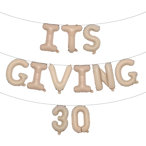 Partydekoration zum 30. Geburtstag für Sie oder Ihn, Dekorationsset, "Its Giving 30 Ballon-Banner zum 30. Geburtstag, lustiges Partyzubehör zum 30. Geburtstag, Partyzubehör für Männer und Frauen (ITS Partydekoration zum 30. Geburtstag für Sie oder Ihn, Dekorationsset, "Its Giving 30 Ballon-Banner zum 30. Geburtstag, lustiges Partyzubehör zum 30. Geburtstag, Partyzubehör für Männer und Frauen (ITS von RUIANSI