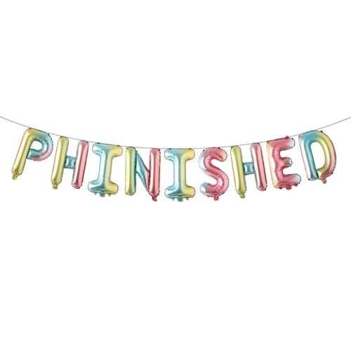 Phinished Luftballons, Ph.inished. Finished I'm Phinally Done Graduation Party Dekorationen für Doktorgraden und Überlebende, Klasse 2025 Congrats Doctor Party Supplies, PhD Geschenk (PHINISHED Phinished Luftballons, Ph.inished. Finished I'm Phinally Done Graduation Party Dekorationen für Doktorgraden und Überlebende, Klasse 2025 Congrats Doctor Party Supplies, PhD Geschenk (PHINISHED von RUIANSI