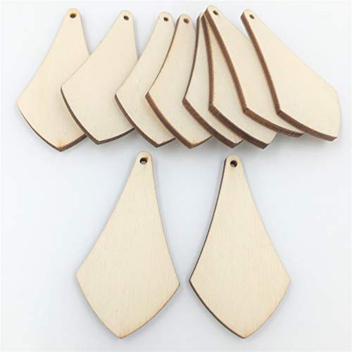 Unlackiertes Holz Dreieck baumelnde Ohrringe Rohlinge 5,1 x 3,8 cm Laser Cut Anhänger Schmuck Formen 25 Stück Unlackiertes Holz Dreieck baumelnde Ohrringe Rohlinge 5,1 x 3,8 cm Laser Cut Anhänger Schmuck Formen 25 Stück von RUINUO