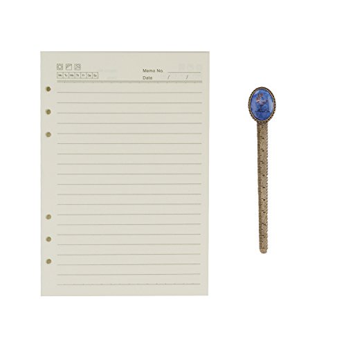 Binder Planer Refill Papier 4/6/9 Löcher, Synthetisches nachfüllbar für Notizbuch, Spiralbindung, Papier Notizbuch Reisetagebuch Loose Notizpapier, Zeitschriften Tagebücher Einsätze A6, A5, B5, A4 von RUIXIB