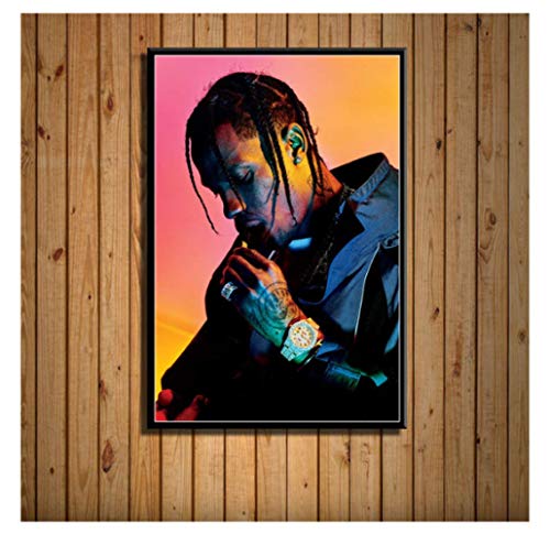 RUIYANMQ Leinwand Bild Travis Scott Musik Star Rap Hip Hop Rapper Kunst Vintage Poster Wand Wohnkultur Rc86Xt 40X60Cm Rahmenlos von RUIYANMQ