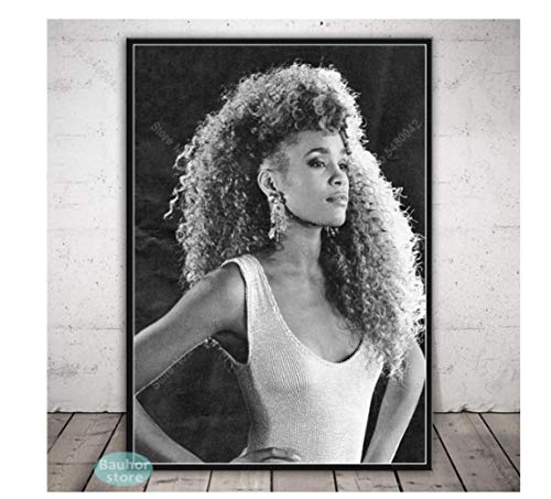 RUIYANMQ Leinwand Bild Whitney Houston Poster Musik Star Poster Und Drucke Wandkunst Für Wohnzimmer Wohnkultur Mw22Yx 40X60Cm Rahmenlos von RUIYANMQ