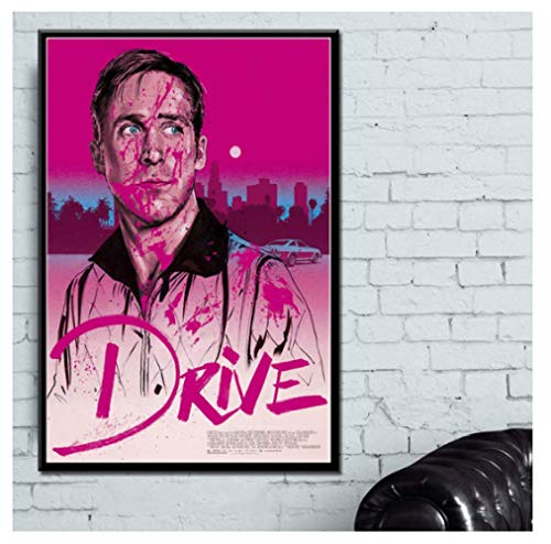 RUIYANMQ Leinwandbild Drive Movie Ryan Gosling Filmplakate Und Drucke Bilder Wohnkultur Xs81Nt 40X60Cm Frameless von RUIYANMQ