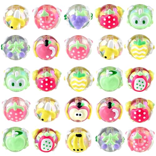 20 Stück Leuchtende Früchte Perlen für Armbänder Selber machen Armband Perlen zum Auffädeln Perlenset für Armbänder Bastelperlen Schmuck Selber Machen Set Cartoon Fruit Beads for Jewellery Making 20 Stück Leuchtende Früchte Perlen für Armbänder Selber machen Armband Perlen zum Auffädeln Perlenset für Armbänder Bastelperlen Schmuck Selber Machen Set Cartoon Fruit Beads for Jewellery Making von RUIYDZ