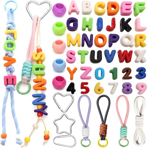 Bunt Großes Loch Acryl Zahlen Buchstabenperlen für Schlüsselanhänger Selber Machen, 3D Buchstaben Perlen Set A~Z Buchstabe 0~9 Zahlen Perle Kleine Perlen Karabinern Schlüsselanhänger Basteln Perlenset Bunt Großes Loch Acryl Zahlen Buchstabenperlen für Schlüsselanhänger Selber Machen, 3D Buchstaben Perlen Set A~Z Buchstabe 0~9 Zahlen Perle Kleine Perlen Karabinern Schlüsselanhänger Basteln Perlenset von RUIYDZ