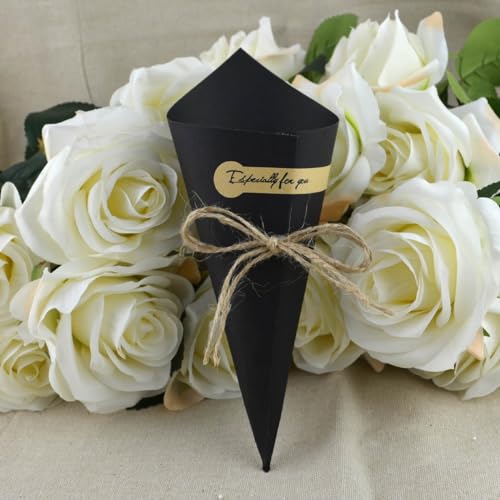 RUIYWEN 50 Stück Karten Hochzeit Schwarz von RUIYWEN